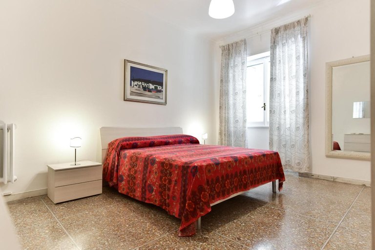 Bedroom 2, Red & White Vatican Apartment, Rome