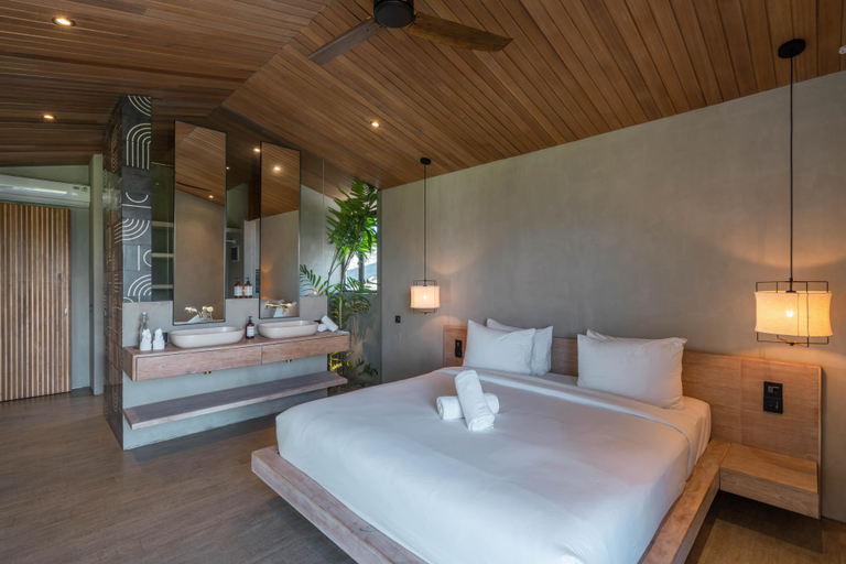 Bedroom 3, Cala Galeo - Iconic 4BR Designer Villa in Pererenan, Badung