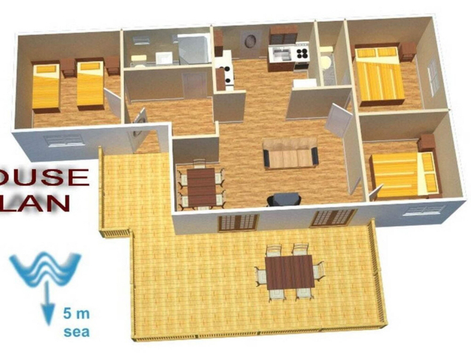 Floor plan 3, Mesmerising Apartment in Klek, Slivno