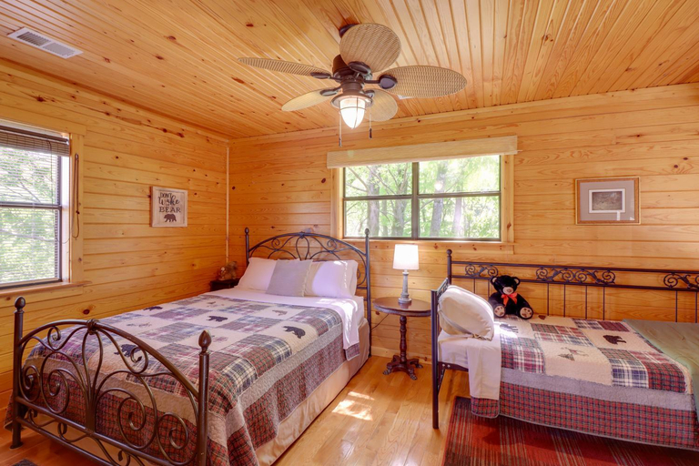 Bedroom 2, Roomy Riverfront Trout Valley Cabin with Porch!, Izard