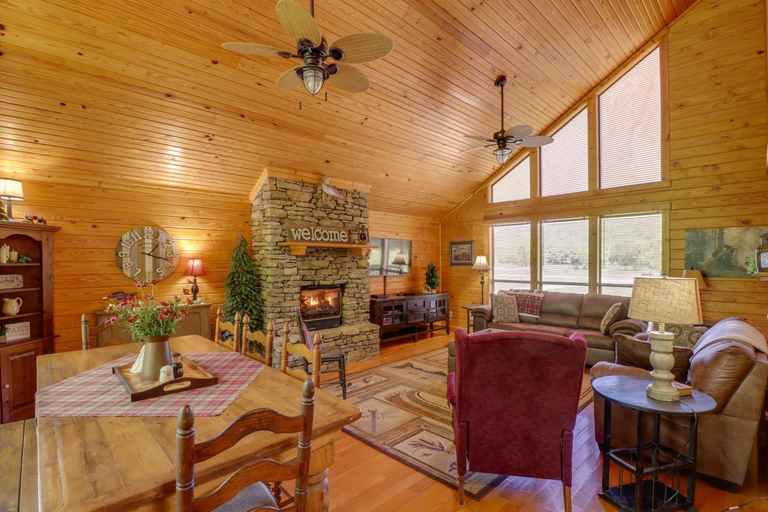 Others 4, Roomy Riverfront Trout Valley Cabin with Porch!, Izard