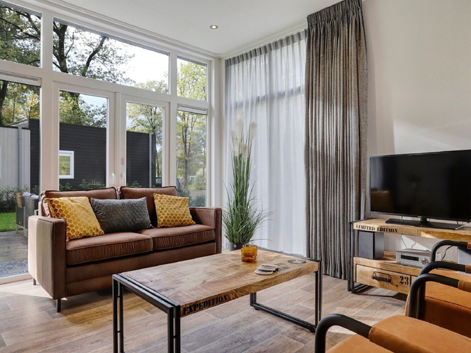 Living area 5, Chalet by Forest Edge With Modern Design, Hof van Twente