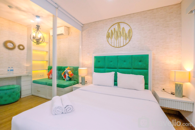 Bedroom 3, Comfortable Studio Apartment at Atlanta Residences By Travelio, Depok
