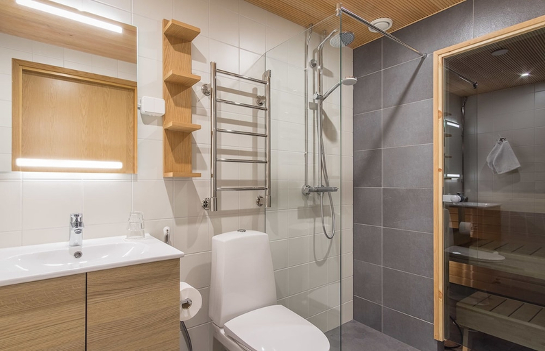 Bathroom 3, Hotel Kultahippu, Lapland