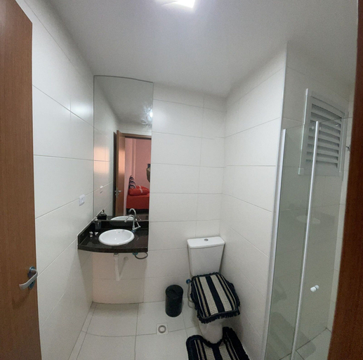 Bathroom 4, Excelente Apto com piscina em Praia Grande, Praia Grande