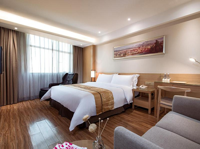 Bedroom 1, Vienna 3 Best Hotel Shenzhen Pinghu Fumin Road, Shenzhen