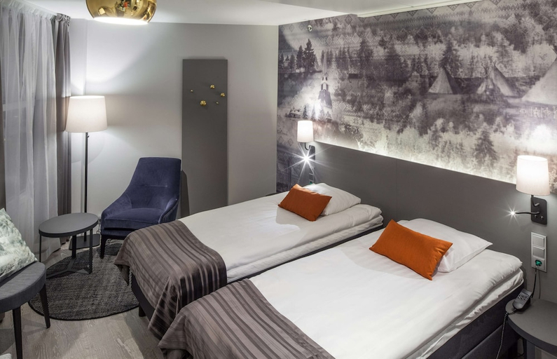 Bedroom 2, Scandic Rovaniemi City, Lapland