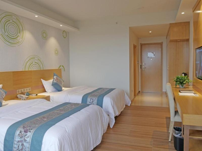 Bedroom 2, GreenTree Inn Qionghai Bo'ao Railway Station, Hainan