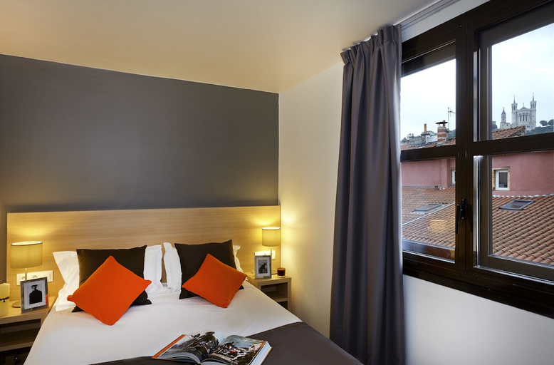 Bedroom 2, Citadines Presqu'île Lyon, Rhône