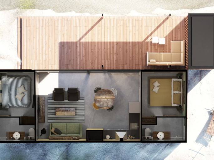 Private kitchen 5, Comfy Lodge with 2 Bathrooms near Beach, Ameland
