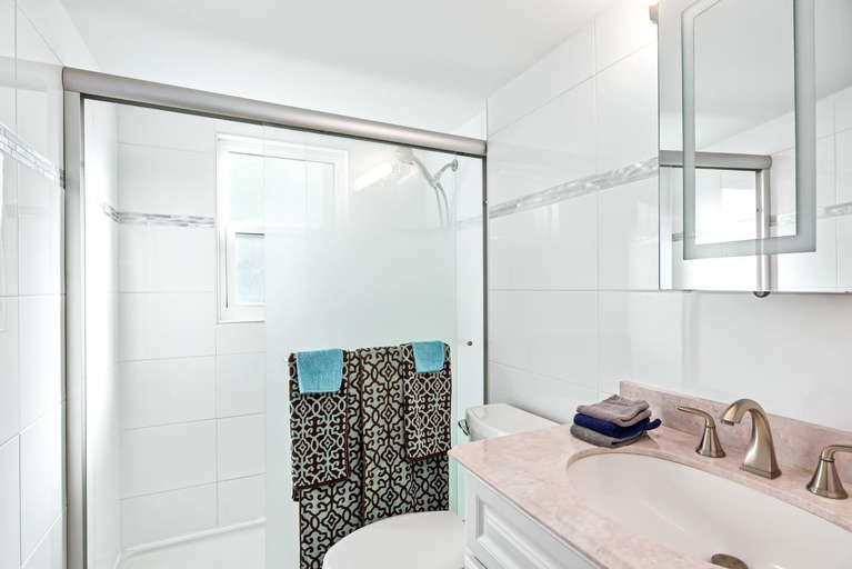 Bathroom, Island House, Charlotte