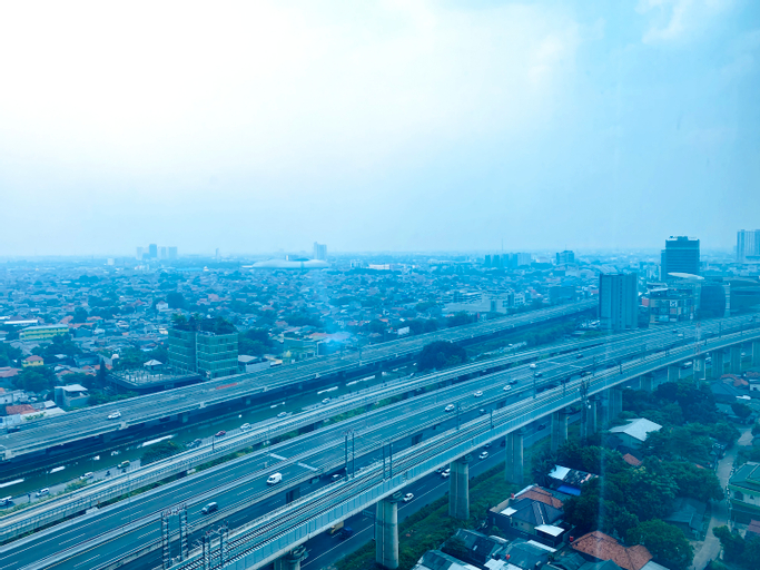 Exterior & Views, Best Modern Studio at Grand Kamala Lagoon Apartment By Travelio, Bekasi