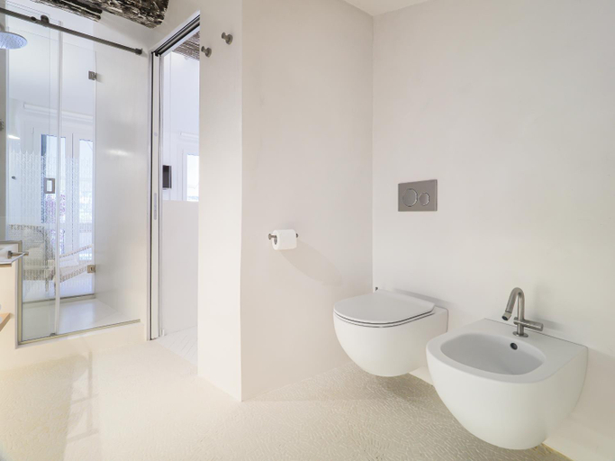 Bathroom 2, Dreamers Sea View - White and Green, La Spezia