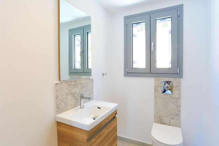 Bathroom, Brand New Villa Loki with Large infinity pool WiFi and Sea Views, Ionian Islands
