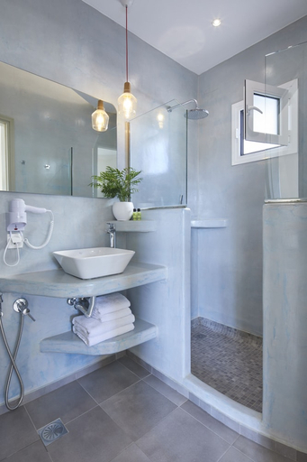 Bathroom 2, Nissos Thira Hotel, South Aegean