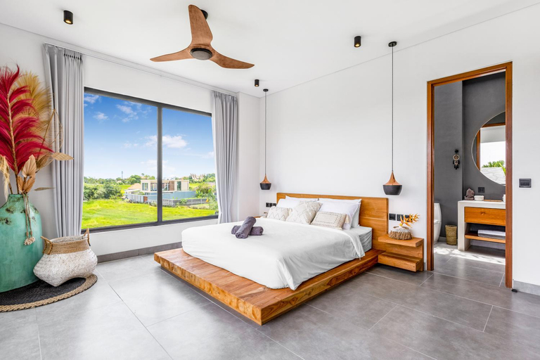 Bedroom 3, THE WAVE BALI - Rooftop Pool, 2BR VILLA, Canggu, Badung