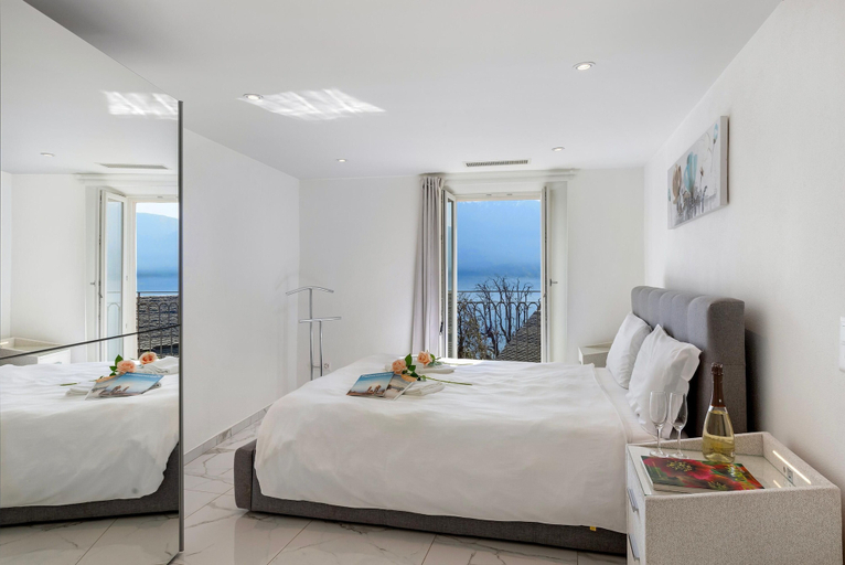 Bedroom 3, Red View Apartment in Ronco Sopra Ascona Ascona, Locarno