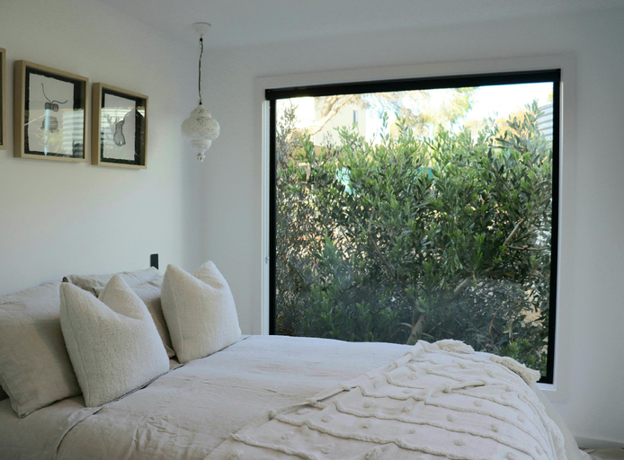 Bedroom 3, black + shack - couples retreat!, Glamorgan-Spring Bay