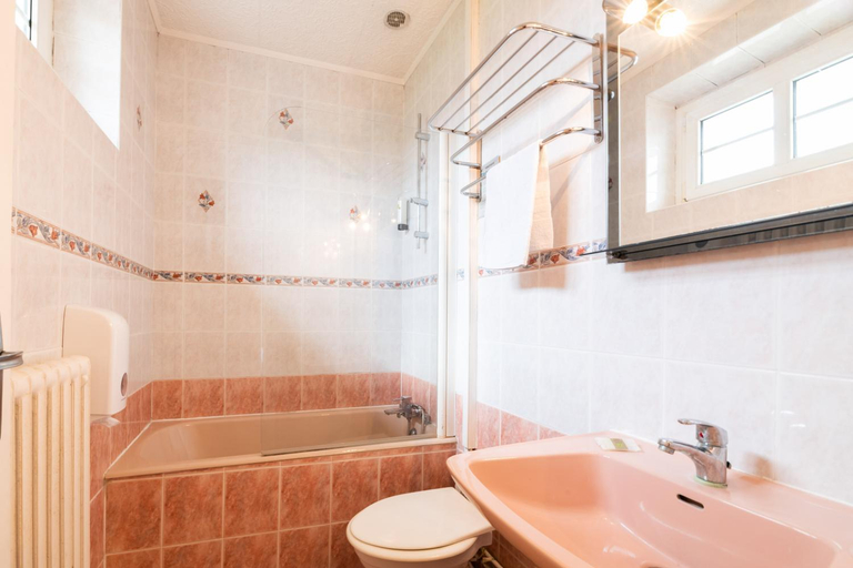 Bathroom 3, Logis Hotel La cremaillere, Landes