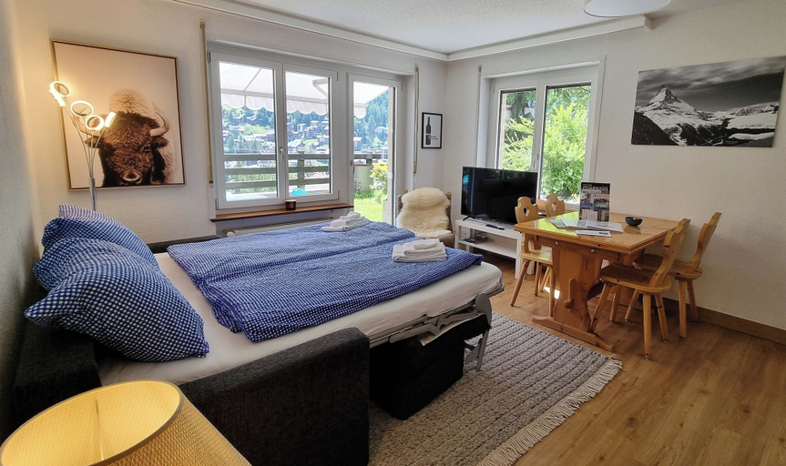 Living area 3, Apartment Grünsee, Visp