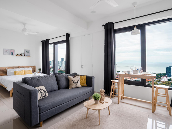MUJI Studio 1 -Sea View ★Georgetown★Netflix&TV Box, Penang Island