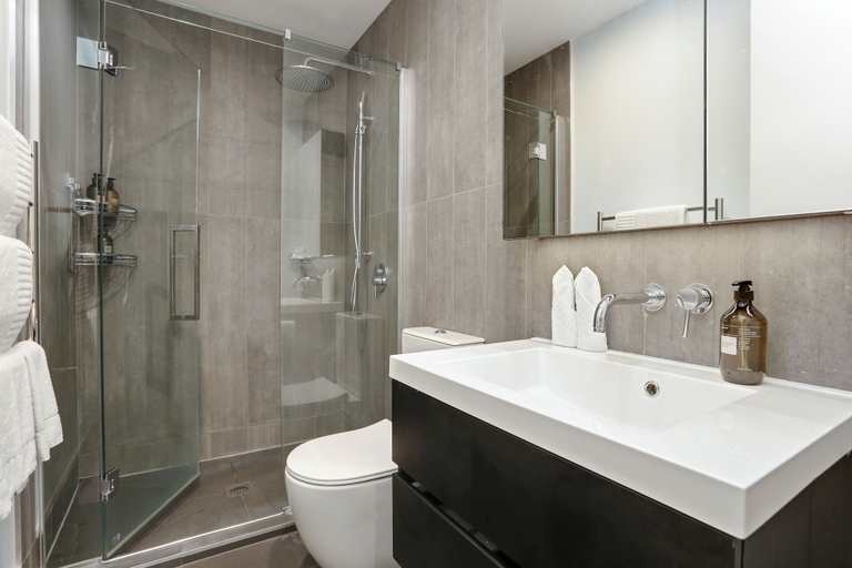 Bathroom 3, The Vulcan Apartments by Urban Rest, Waitakere