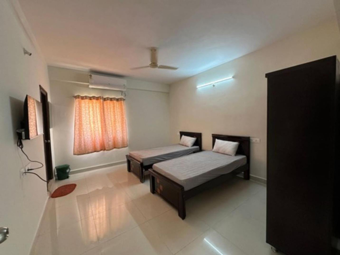 Bedroom, SS Happy Home's PG/Paying Guest, Hyderabad