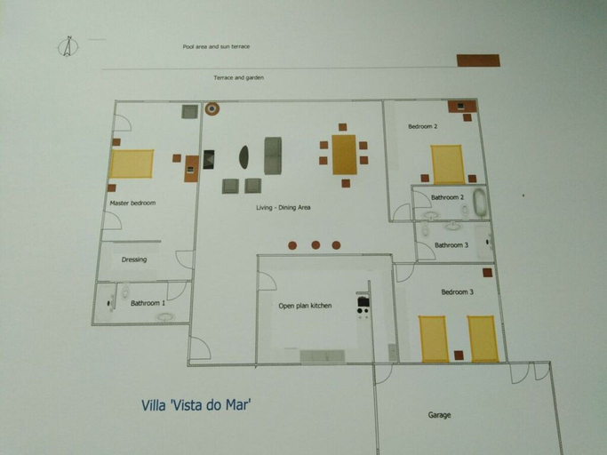 Floor plan, Vista do Mar Comfortable Holiday Residence, Calheta