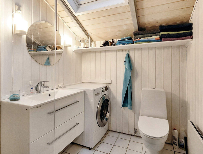 Bathroom, 6 Person Holiday Home in Albaek, Frederikshavn