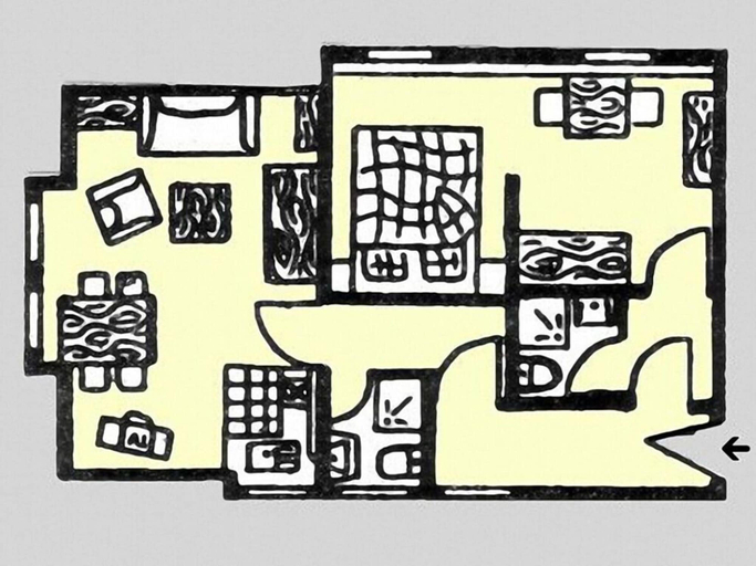 Floor plan, Haus Ruusenhoog - Apartment 7, Nordfriesland