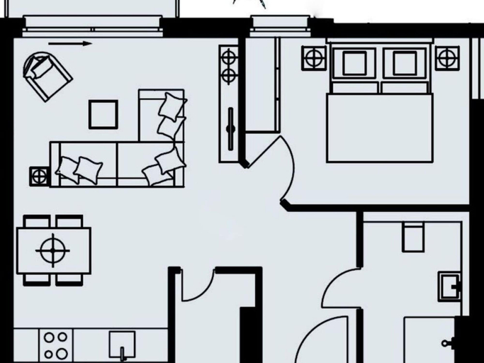 Floor plan, Apartment in Heiligendamm, Rostock