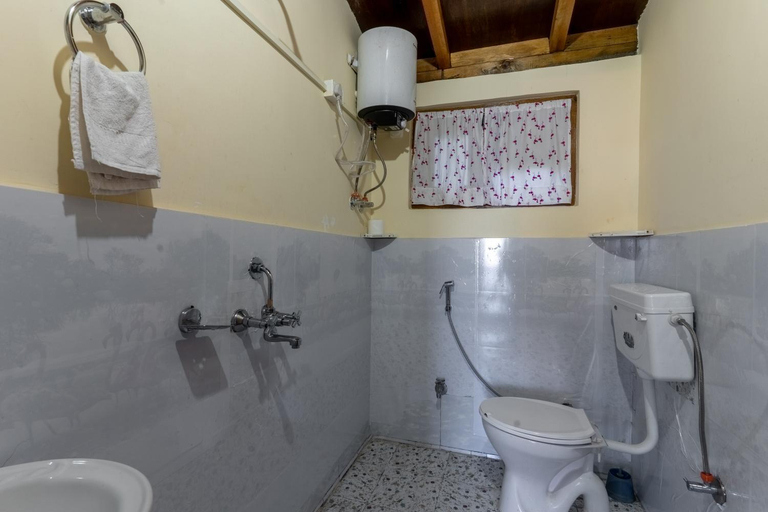 Bathroom 2, SaffronStays Altura, Mukteshwar - pahadi meals served at this orchard villa, Nainital