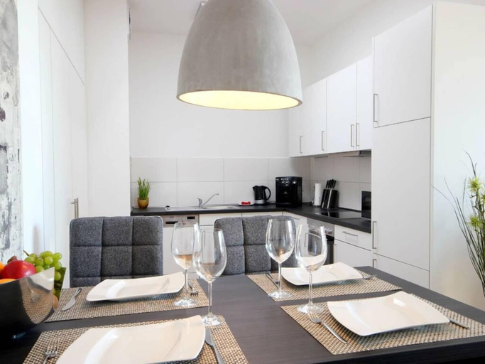 Private kitchen 4, Beachfront Penthouse in Binz, Vorpommern-Rügen