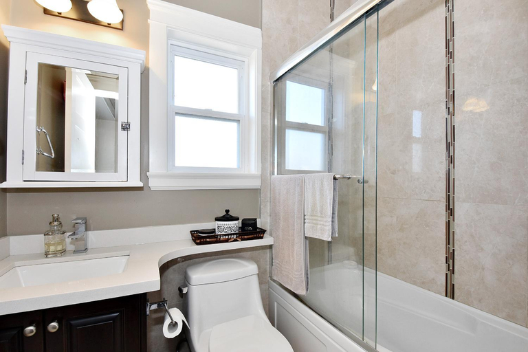 Bathroom 3, Rare Find Exquisitely New Quiet & Safe Skytrain Home, Greater Vancouver