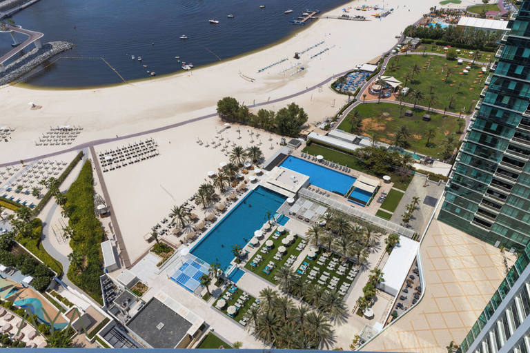 Exterior & Views, Aya - Beachfront Bliss 2BR Haven at The Beach Residences, Dubai