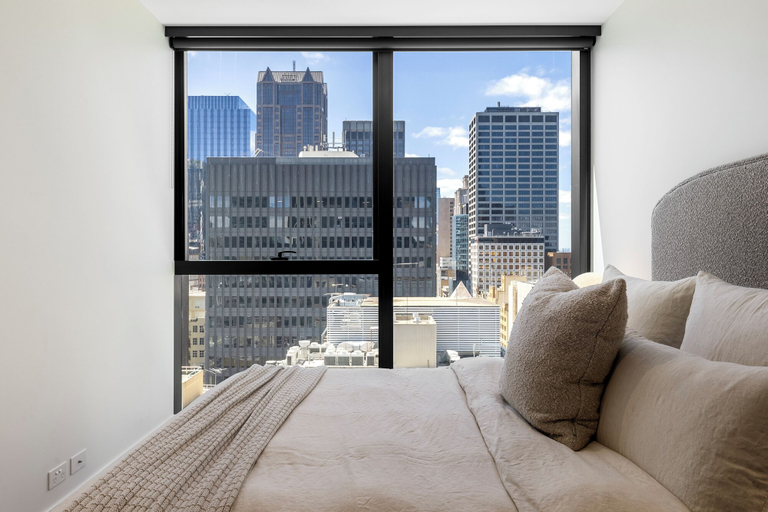 Bedroom, Luxuria Apartments - Collins House, Melbourne