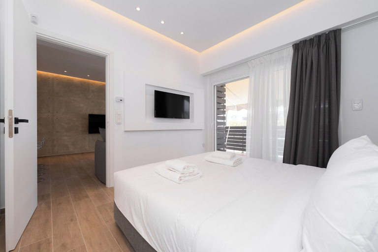 Bedroom 2, Stylish 1-Bedroom in the center, 4mins walk to Syntagma Square, Attica