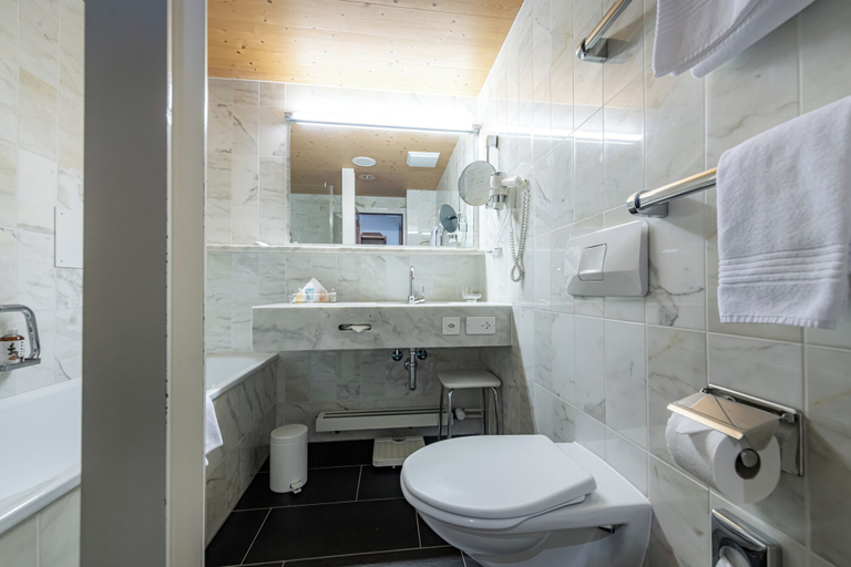 Bathroom 4, Adula Hotel, Imboden