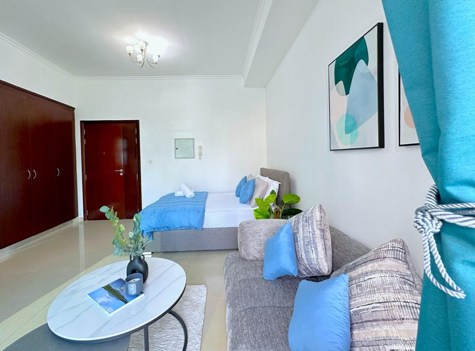 Bedroom 4, Lxury Brand New Studio w/ Balcony and Marina View, Dubai