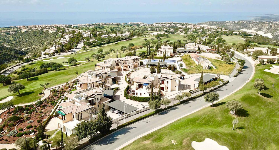 Exterior & Views 1, Apartment 'A12' with stunning golf views and communal pool, Aphrodite Hills Resort
