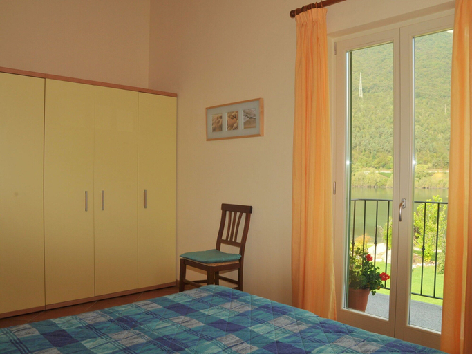 Bedroom 3, Apartment in Idro With Pool and Garden, Brescia