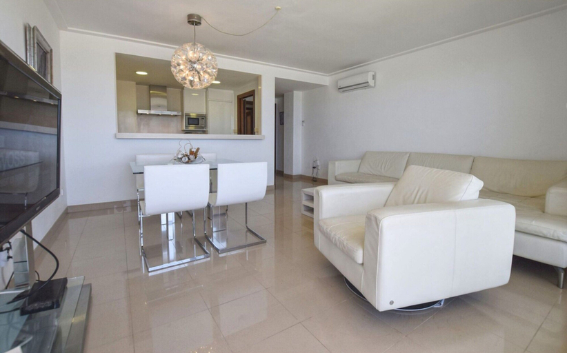 Living room 3, Modern Apartment in Can Picafort Nice View of the Harbor, Near the Beach, Baleares