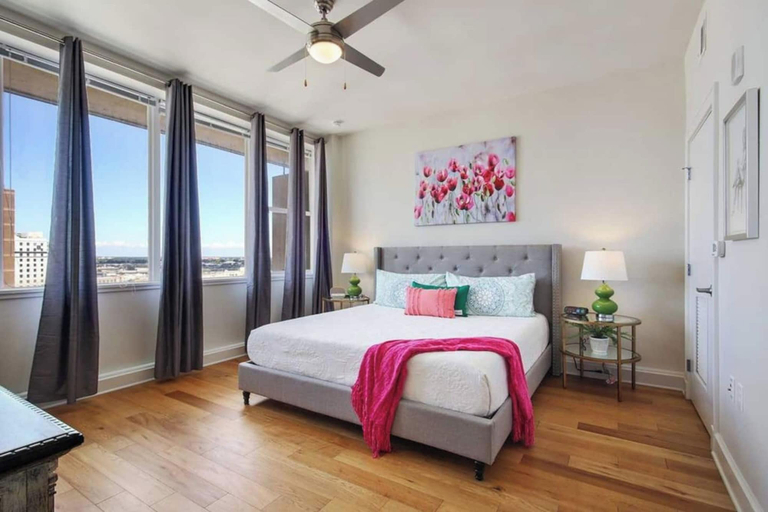 Bedroom 3, Elegant Condos in NOLA with Rooftop Pool, Orleans
