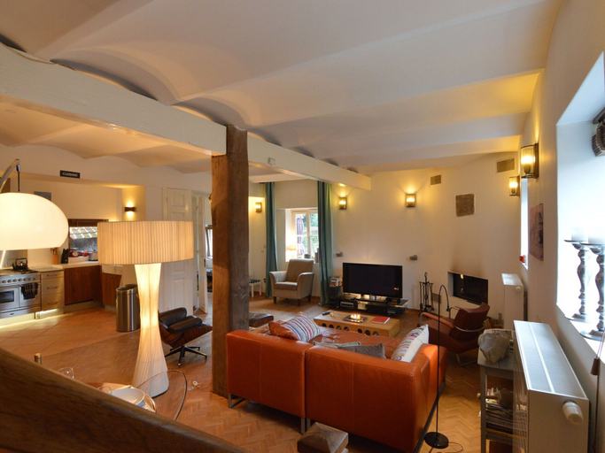 Bedroom 2, Heritage Holiday Home in Voeren with Terrace, Limburg