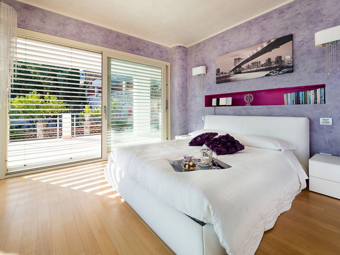 Bedroom 3, Villa With Panoramic Sea View Pool Near Taormina, Messina