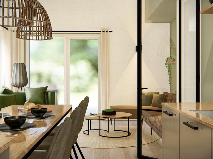 Dining 2, Chalet in Veluwe With Peaceful Surroundings, Barneveld