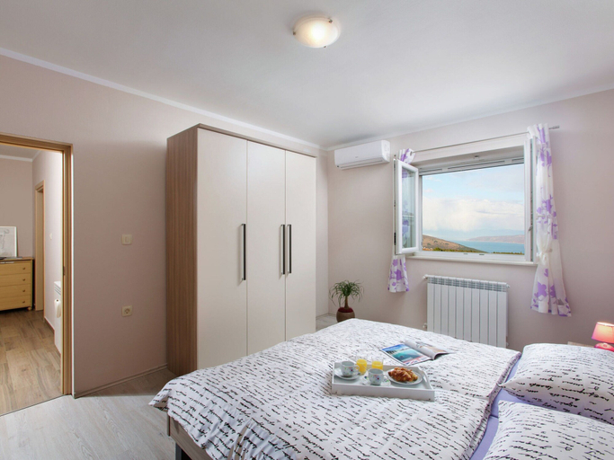 Bedroom 2, Detached Villa With Private Pool Located on Hill Overlooking Kvarner, Labin