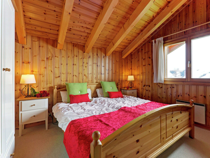 Bedroom, Chalet in Les Collons Near Ski Lift & Snowpark, Hérens