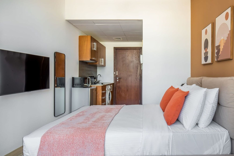 Bedroom 4, Silkhaus Balcony in Difc Cozy Studio Pool Gym, Dubai
