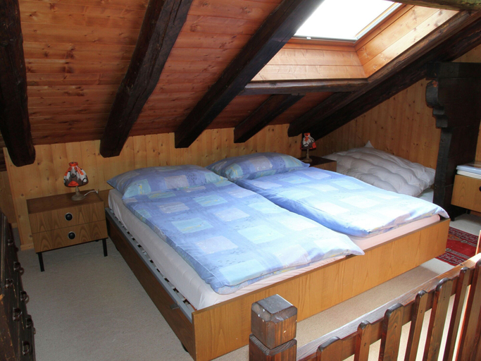 Bedroom 3, Boutique Apartment in Valais with Balcony, Leuk